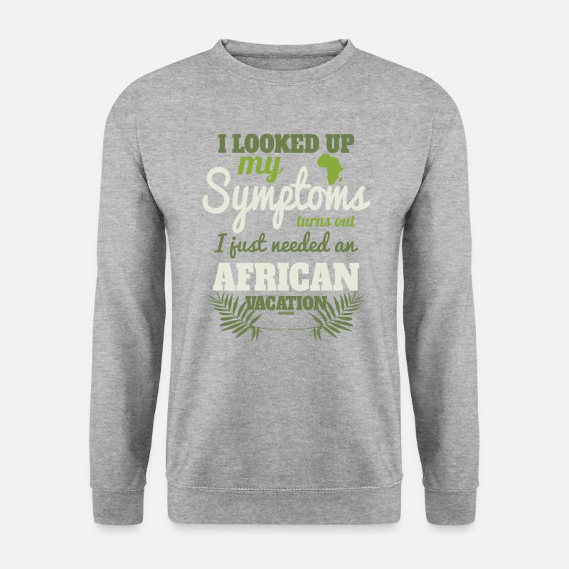 ich muss nach Afrika - Unisex Pullover - Weißgrau meliert