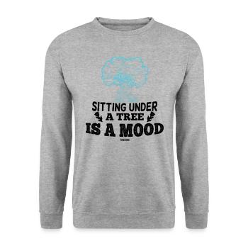 Botanik Wald Entspannung Therapie - Unisex Pullover - Weißgrau meliert - Vorne - Alina (178cm) & Michal (187cm)