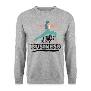 Physical Education Teacher - Unisex Sweatshirt - salt & pepper - Front - Alina (178cm) & Michal (187cm)