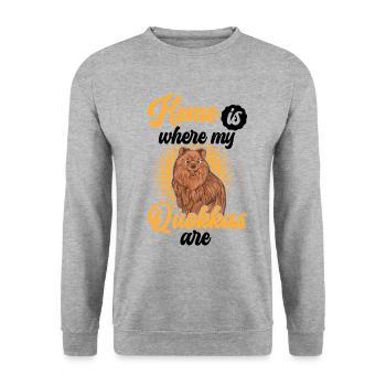 Quokka est ma maison Mars Australie - Sweat-shirt Unisexe - gris chiné - Devant - Alina (178cm) & Michal (187cm)