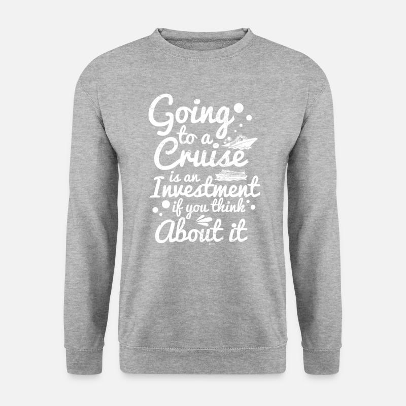 Kreuzfahrt - Unisex Pullover - Weißgrau meliert