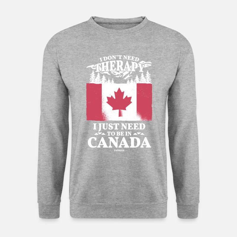 Canada - Unisex Pullover - Weißgrau meliert