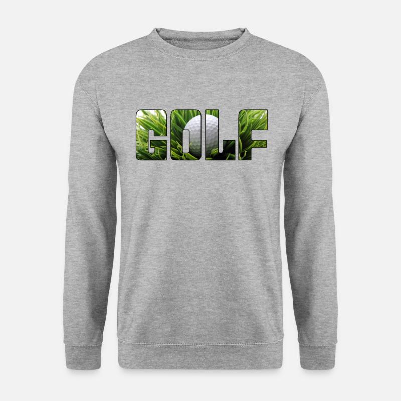 Golf - Unisex Pullover - Weißgrau meliert