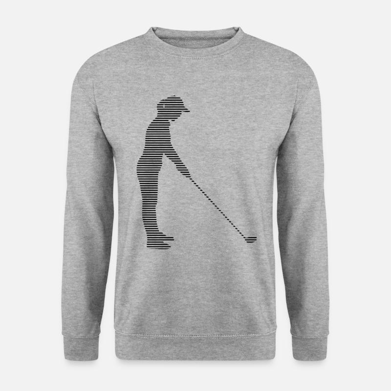 golf girl - Unisex Pullover - Weißgrau meliert