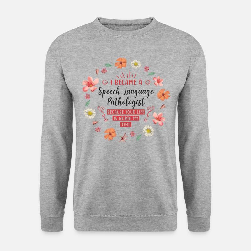 Speech Therapist Therapy Assistant - Unisex Sweatshirt - salt & pepper
