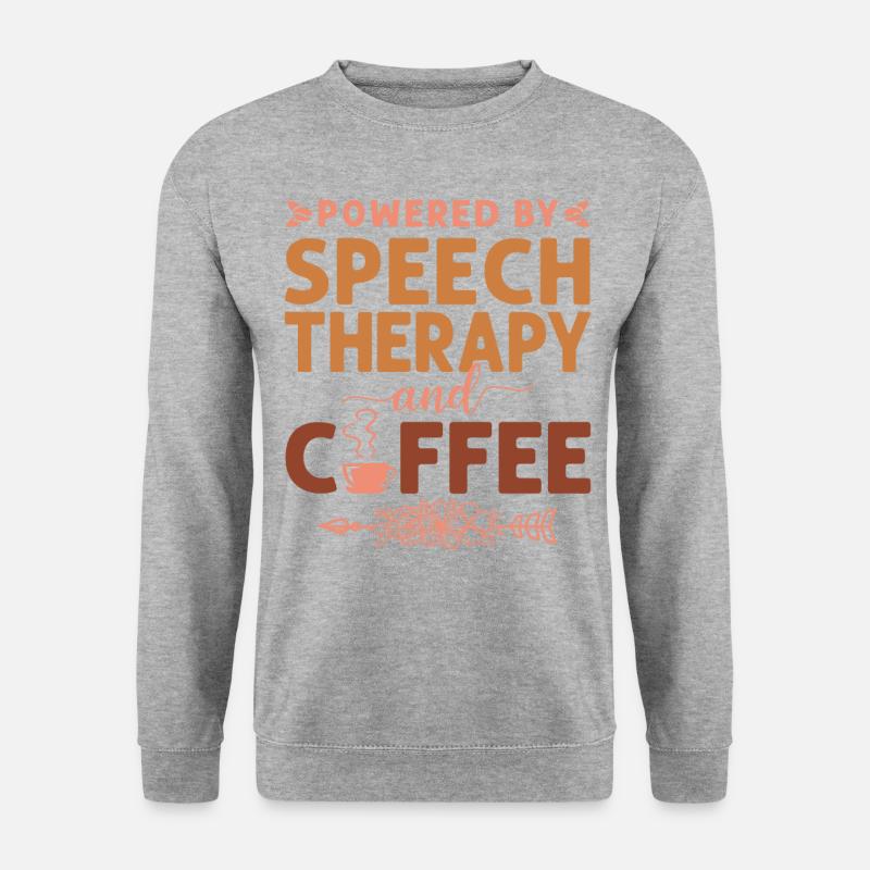 Speech Therapist Therapy Assistant - Unisex Pullover - Weißgrau meliert