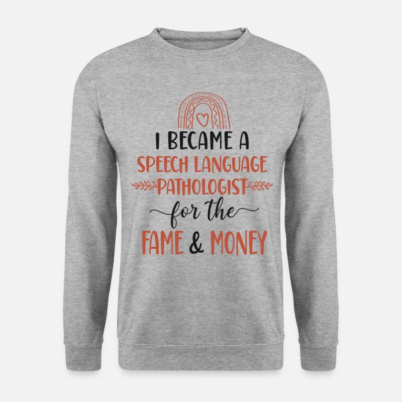 Speech Therapist Therapy Assistant - Unisex Sweatshirt - salt & pepper