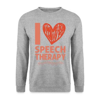 Assistant orthophoniste - Sweat-shirt Unisexe - gris chiné - Devant - Alina (178cm) & Michal (187cm)
