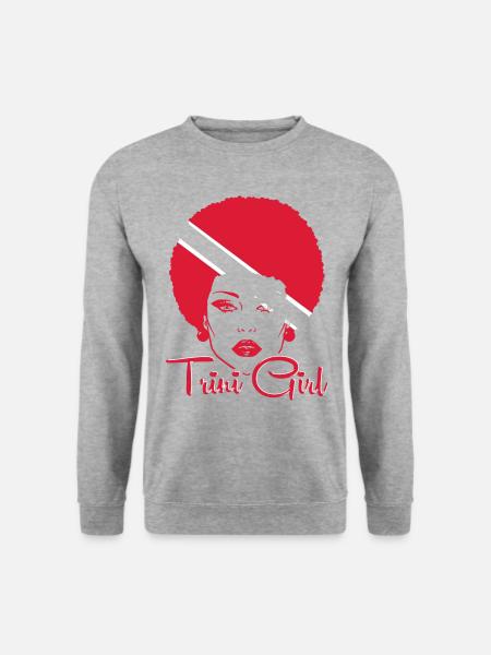 Fille de Trinité-et-Tobago - Sweat-shirt Unisexe - gris chiné