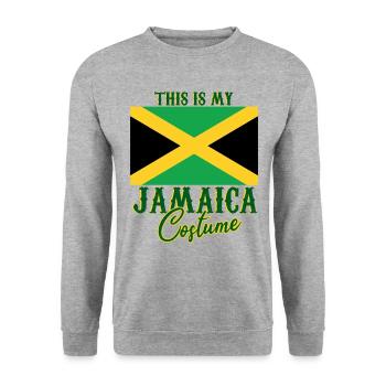 Jamaica Costume Jamaica - Unisex Sweatshirt - salt & pepper - Front - Alina (178cm) & Michal (187cm)