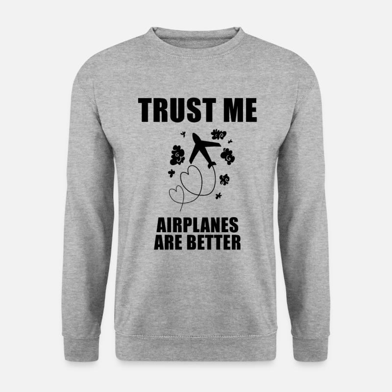 Airplanes Airplane Pilot Gift - Unisex Sweatshirt - salt & pepper