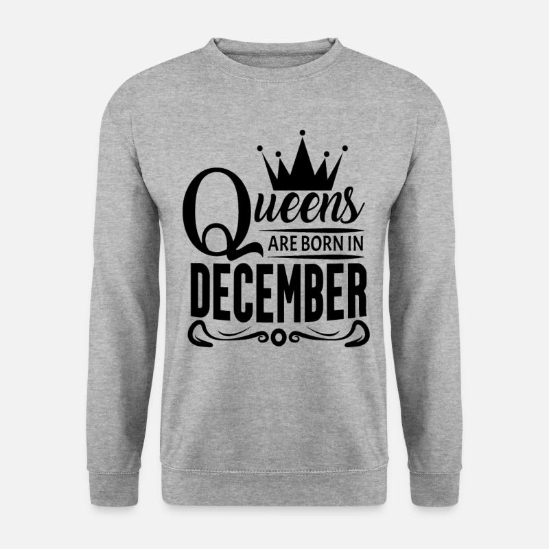 Mois de naissance Décembre - Sweat-shirt Unisexe - gris chiné