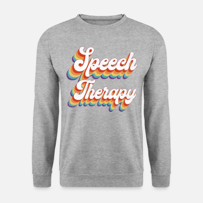 Speech Therapist Therapy Assistant - Unisex Sweatshirt - salt & pepper