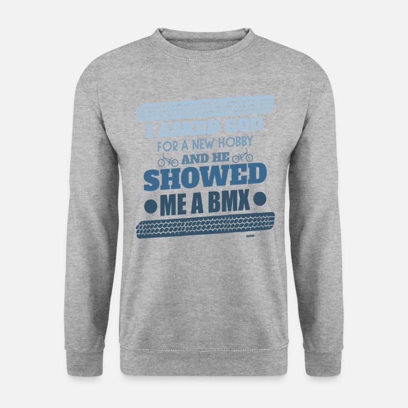 neues Hobby BMX - Unisex Pullover - Weißgrau meliert