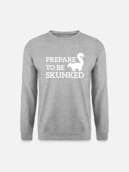 Prepare To Be Skunked, cribbage - Unisex Pullover - Weißgrau meliert