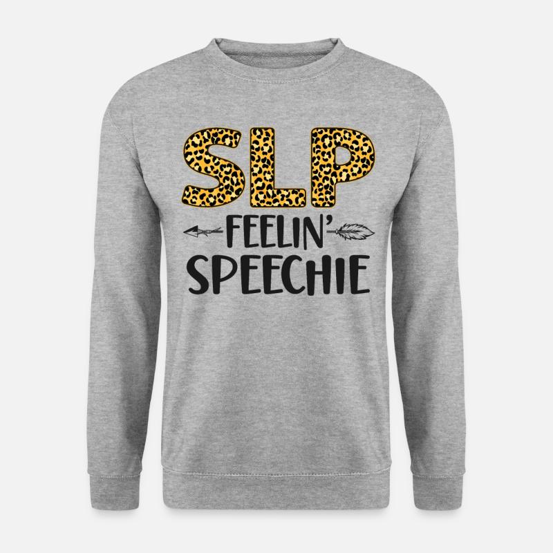 Speech Therapist Therapy Assistant - Unisex Pullover - Weißgrau meliert
