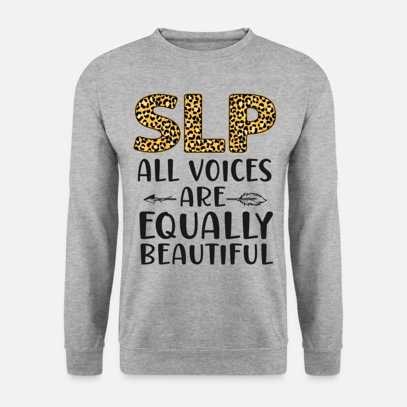 Speech Therapist Therapy Assistant - Unisex Sweatshirt - salt & pepper