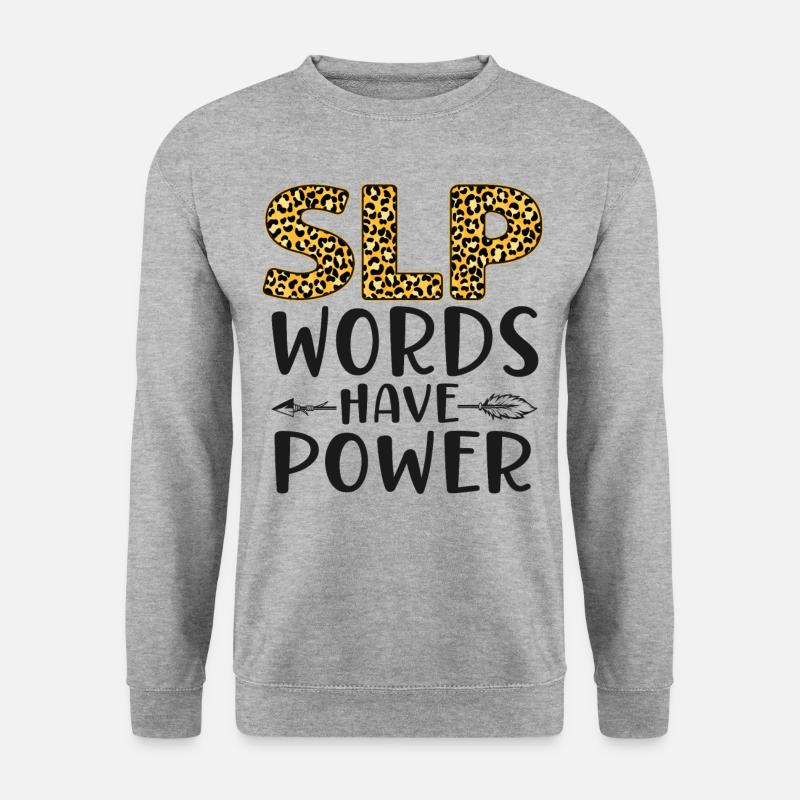 Speech Therapist Therapy Assistant - Unisex Pullover - Weißgrau meliert