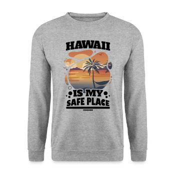Hawaii - Unisex Pullover - Weißgrau meliert - Vorne - Alina (178cm) & Michal (187cm)