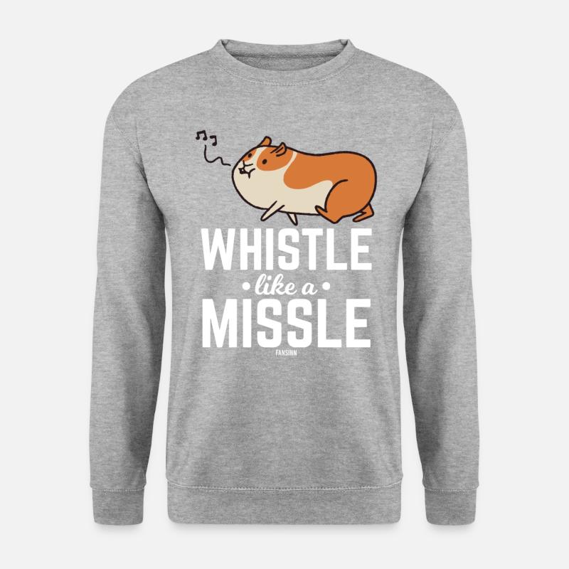 Hamster - Unisex Pullover - Weißgrau meliert