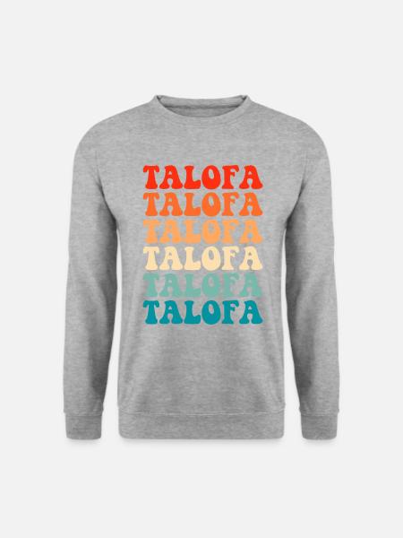 talofa,samoa - Unisex Pullover - Weißgrau meliert