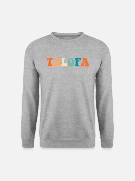 talofa,samoa - Unisex Pullover - Weißgrau meliert