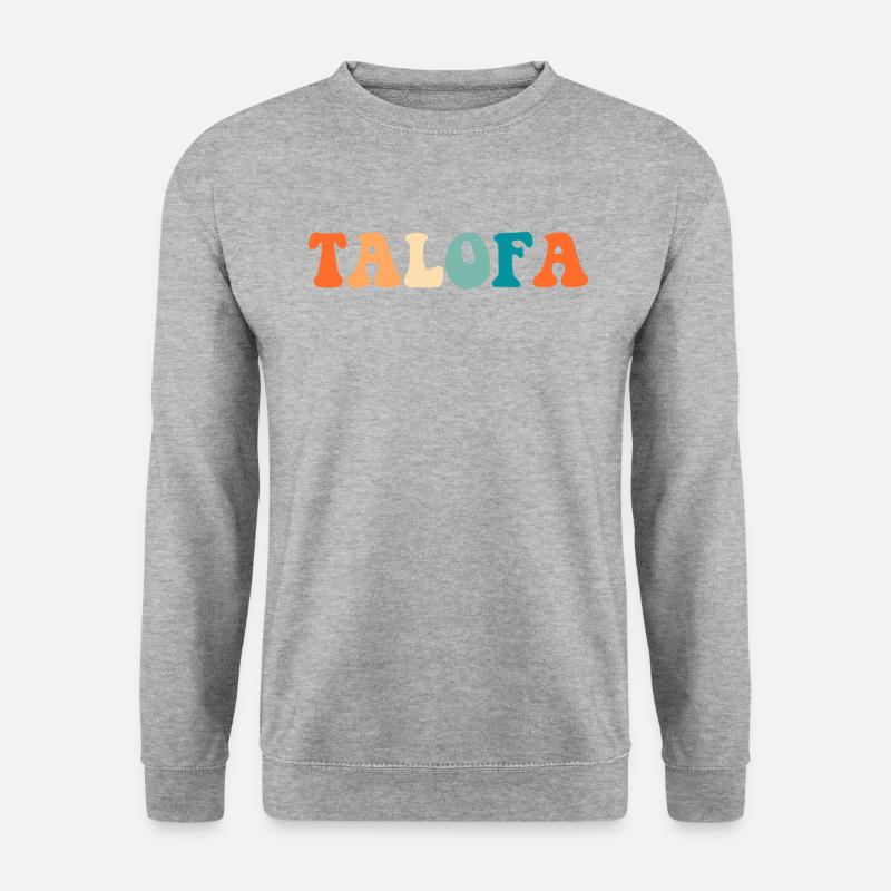 talofa,samoa - Unisex Pullover - Weißgrau meliert