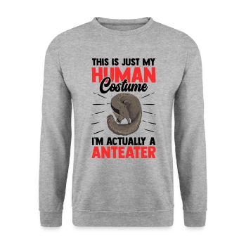Fourmilier juste un costume Fourmilier nain - Sweat-shirt Unisexe - gris chiné - Devant - Alina (178cm) & Michal (187cm)