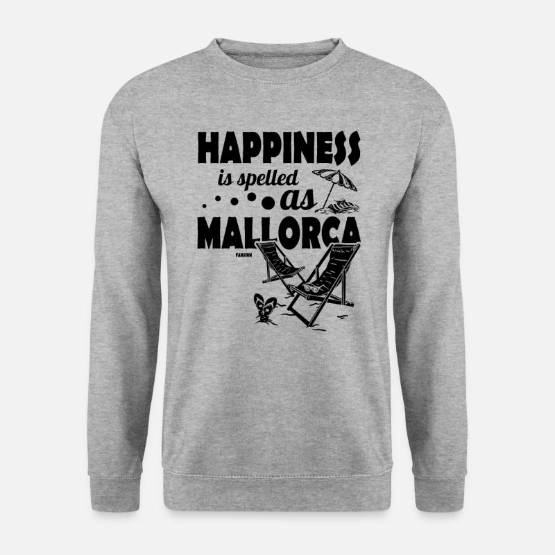 Mallorca - Unisex Pullover - Weißgrau meliert