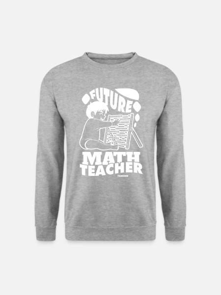 Mathematik - Unisex Pullover - Weißgrau meliert