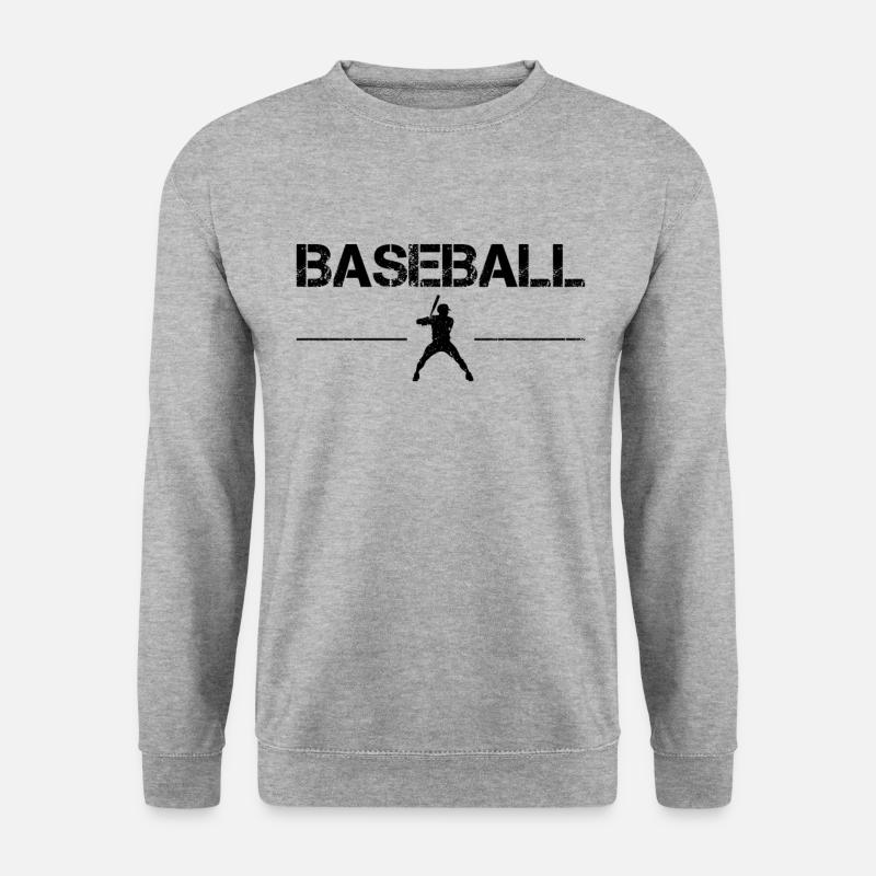Baseball - Unisex Pullover - Weißgrau meliert