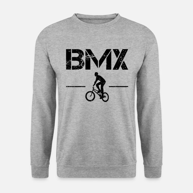 bmx - Unisex Pullover - Weißgrau meliert
