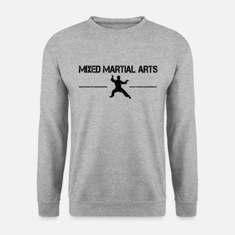 Kampfsport - Unisex Pullover - Weißgrau meliert