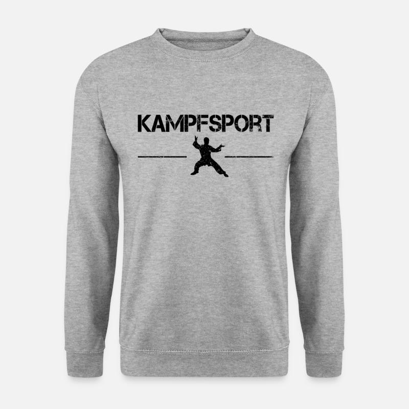Kampfsport - Unisex Pullover - Weißgrau meliert