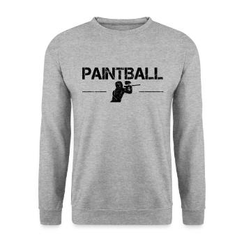 Paintball - Sweat-shirt Unisexe - gris chiné - Devant - Alina (178cm) & Michal (187cm)