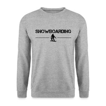 Planche à neige - Sweat-shirt Unisexe - gris chiné - Devant - Alina (178cm) & Michal (187cm)