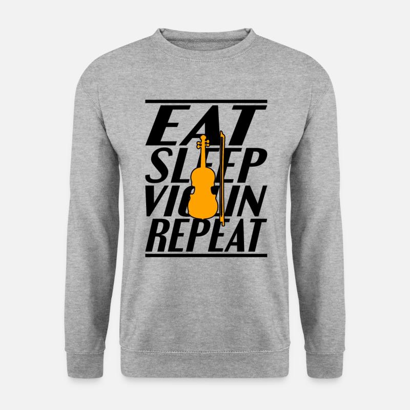 Eating Sleeping Violin - Unisex Sweatshirt - salt & pepper