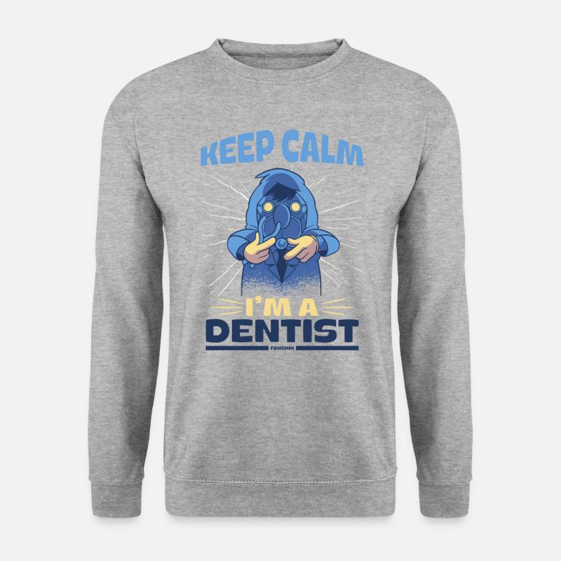 Keep Calm I'm A Dentist - Unisex Pullover - Weißgrau meliert