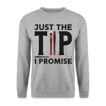Billiards Pool Player Ball Vintage - Unisex Sweatshirt - salt & pepper - Front - Alina (178cm) & Michal (187cm)