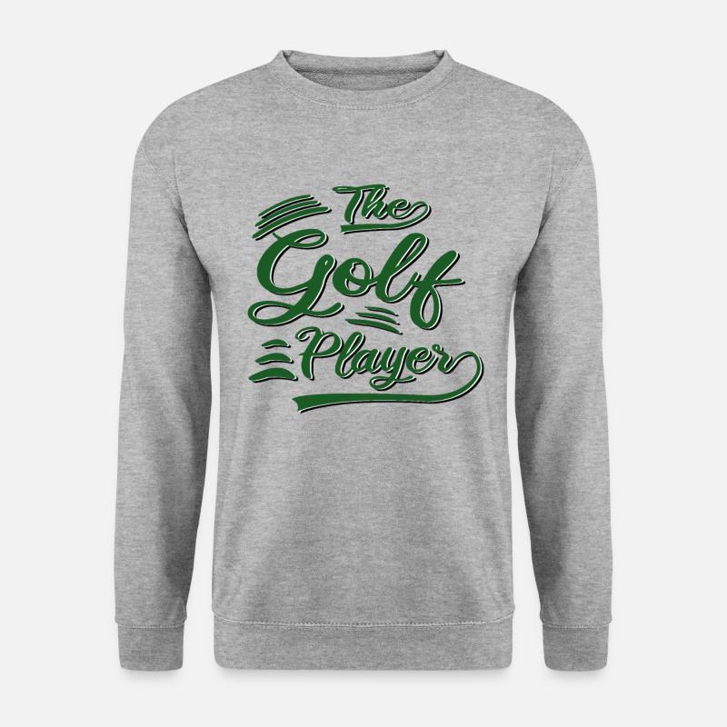 Der Golf Spieler - Unisex Pullover - Weißgrau meliert
