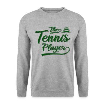 Le joueur de tennis - Sweat-shirt Unisexe - gris chiné - Devant - Alina (178cm) & Michal (187cm)