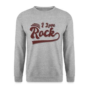 I love skirt - Unisex Sweatshirt - salt & pepper - Front - Alina (178cm) & Michal (187cm)