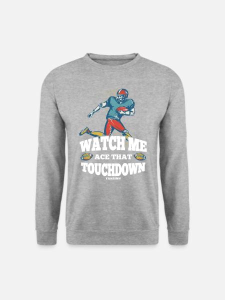 American Football - Unisex Pullover - Weißgrau meliert