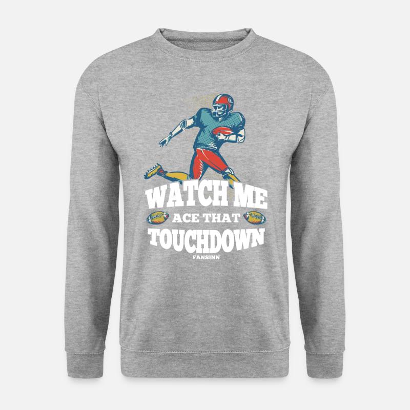 American Football - Unisex Pullover - Weißgrau meliert