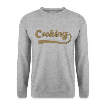 Cuire - Sweat-shirt Unisexe - gris chiné - Devant - Alina (178cm) & Michal (187cm)