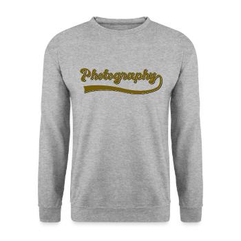 Fotografie - Unisex Pullover - Weißgrau meliert - Vorne - Alina (178cm) & Michal (187cm)