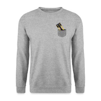 Drag Racing Race Car Race Track - Unisex Sweatshirt - salt & pepper - Front - Alina (178cm) & Michal (187cm)