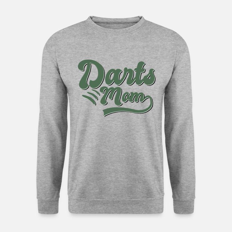 Dart Mama Geschenk - Unisex Pullover - Weißgrau meliert