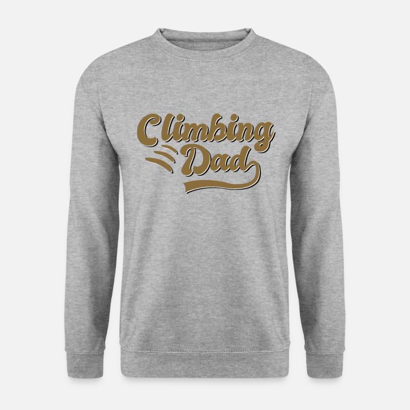 Climbing Papa Gift - Unisex Sweatshirt - salt & pepper