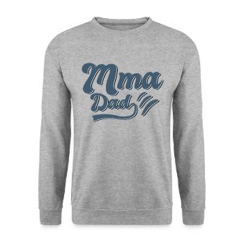 Cadeau Papa MMA - Sweat-shirt Unisexe - gris chiné - Devant - Alina (178cm) & Michal (187cm)